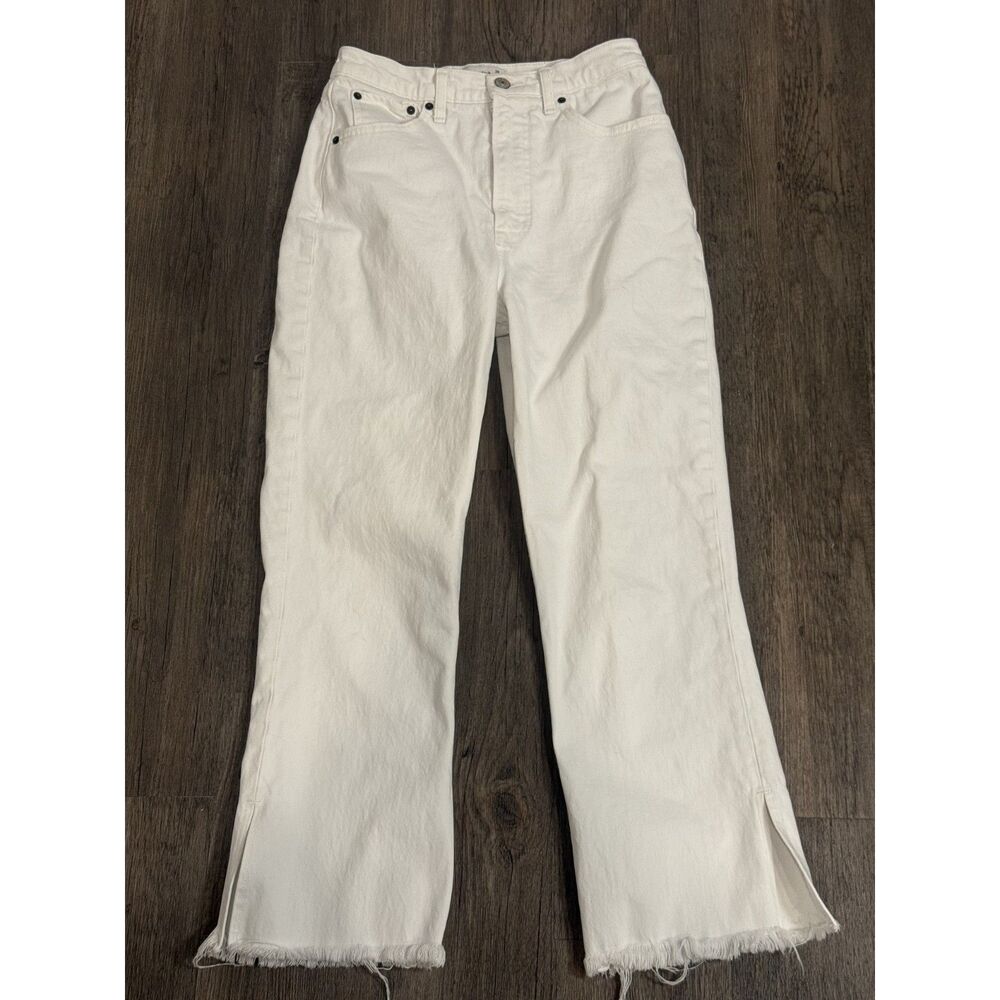 Abercrombie White Ultra High Rise Kick Flare Jeans Size 26